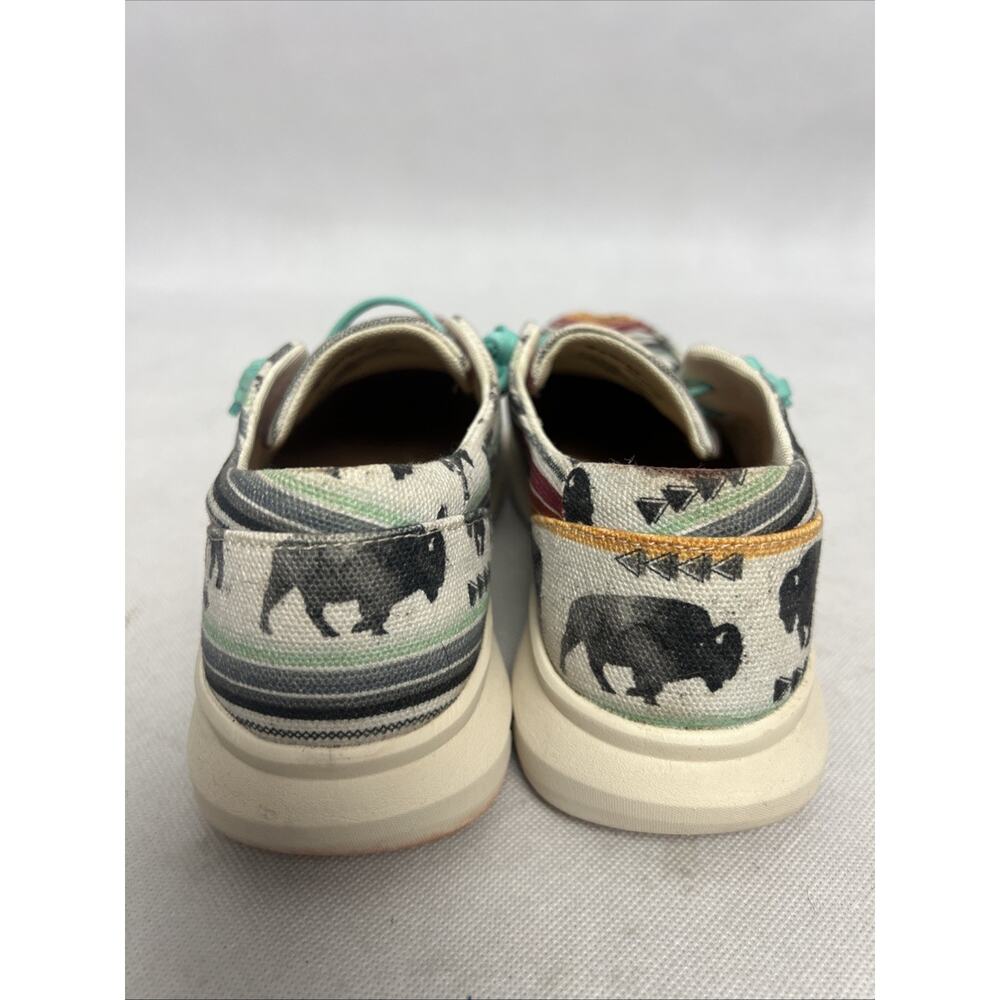 Ariat Hilo Moc Toe Buffalo Print Casual Shoes 10040306 Size 8 Womens Western - Picture 5 of 10